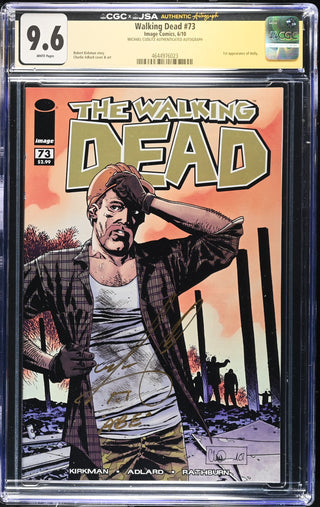 Walking Dead #73 (6/10) signed by Michael Cudlitz Graded CGC 9.6