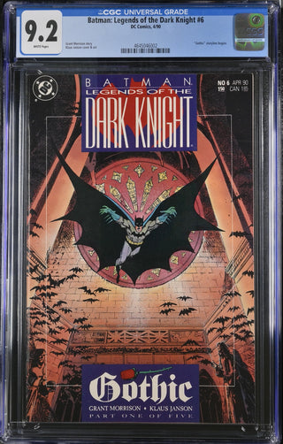 Batman: Legends of the Dark Knight #6 (4/90) Graded CGC 9.2