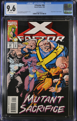 X-Factor #94 (9/93) Graded CGC 9.6