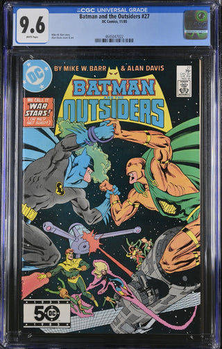 Batman and the Outsiders #27 (11/85) Graded CGC 9.6