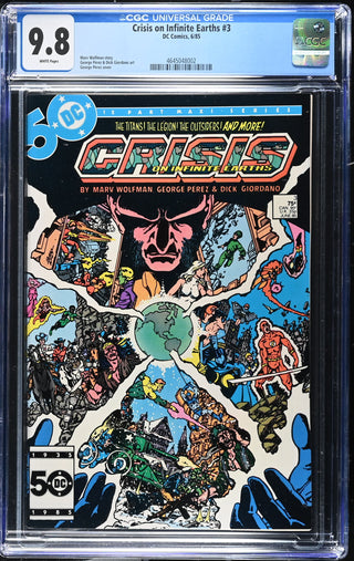 Crisis on Infinite Earths #3 (6/85) Graded CGC 9.8