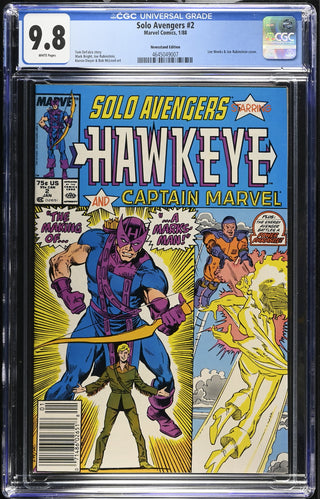 Solo Avengers #2 (1/88) Graded CGC 9.8 Newsstand Edition