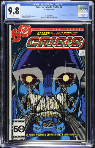 Crisis on Infinite Earths #6 (9/85) Graded CGC 9.8