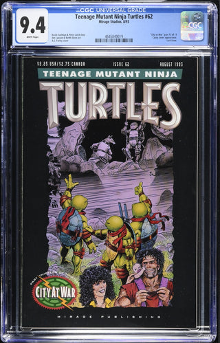 Teenage Mutant Ninja Turtles #62 (8/93) Graded CGC 9.4 Final Issue