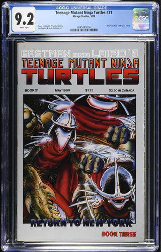 Teenage Mutant Ninja Turtles #21 (5/89) Graded CGC 9.2