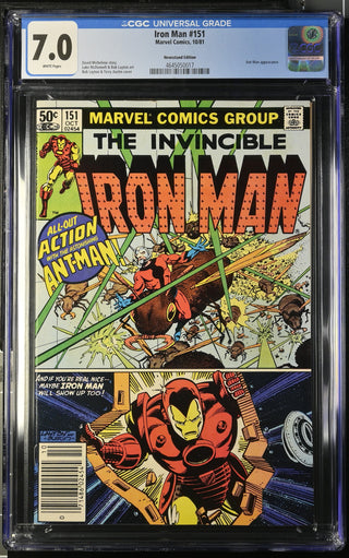 Iron Man #151 (10/81) Graded CGC 7 Newsstand Edition