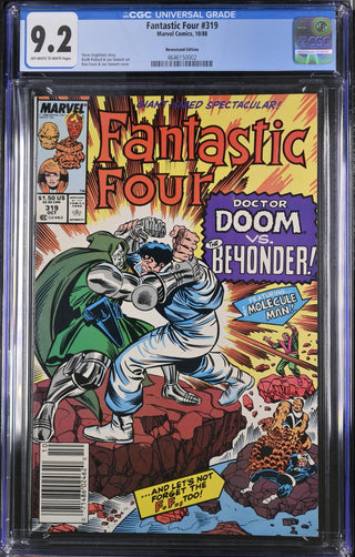 Fantastic Four #319 (10/88) Graded CGC 9.2 Newsstand Edition