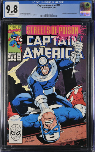Captain America #374 (8/90) Graded CGC 9.8