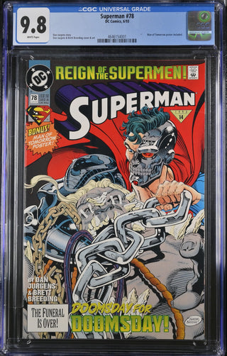 Superman #78 (6/93) Graded CGC 9.8