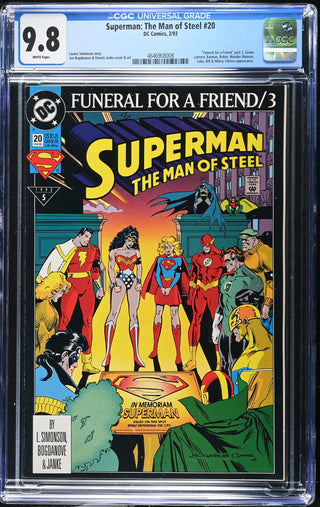 Superman: The Man of Steel #20 (2/93) Graded CGC 9.8