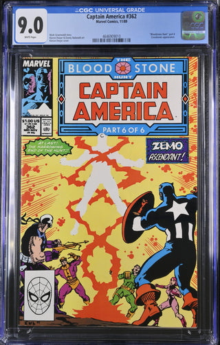 Captain America #362 (11/89) Graded CGC 9