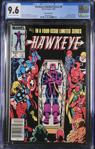 Hawkeye Limited Series #4 (12/83) Graded CGC 9.6 Newsstand Edition