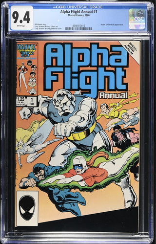 Alpha Flight Annual #1 (1986) Graded CGC 9.4