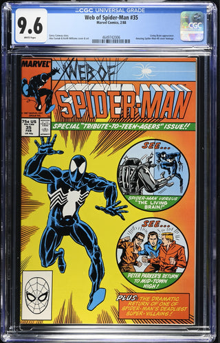 Web of Spider-Man #35 (2/88) Graded CGC 9.6