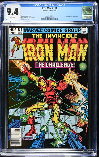 Iron Man #134 (5/80) Graded CGC 9.4 Newsstand Edition