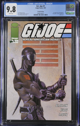 G.I. Joe #1 (9/01) Graded CGC 9.8 Second Printing