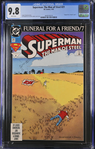 Superman: The Man of Steel #21 (3/93) Graded CGC 9.8