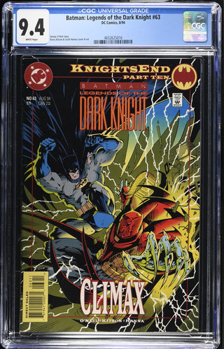 Batman: Legends of the Dark Knight #63 (8/94) Graded CGC 9.4