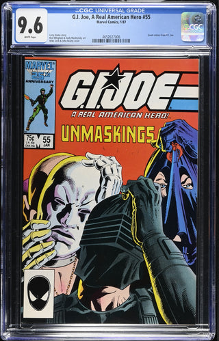 G.I. Joe, A Real American Hero #55 (1/87) Graded CGC 9.6