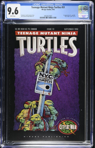 Teenage Mutant Ninja Turtles #51 (9/92) Graded CGC 9.6