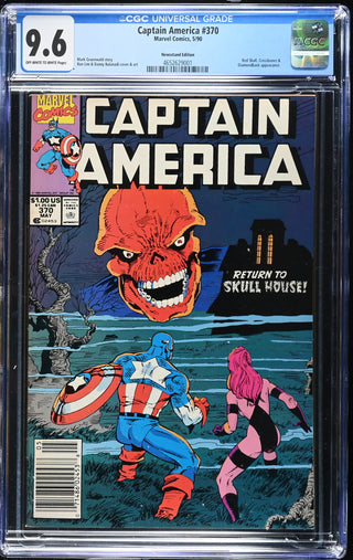 Captain America #370 (5/90) Graded CGC 9.6 Newsstand Edition