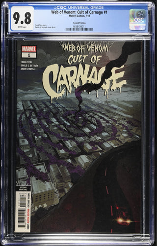 Web of Venom: Cult of Carnage #1 (7/19) Graded CGC 9.8 Second Printing