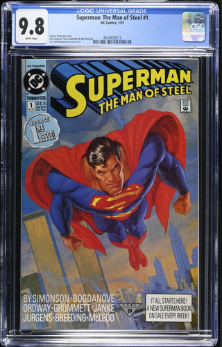 Superman: The Man of Steel #1 (7/91) Graded CGC 9.8
