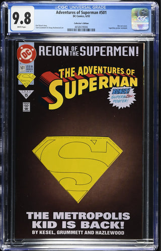 Adventures of Superman #501 (6/93) Graded CGC 9.8 Collector's Edition