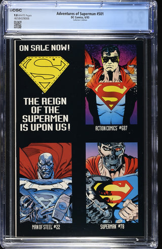Adventures of Superman #501 (6/93) Graded CGC 9.8 Collector's Edition