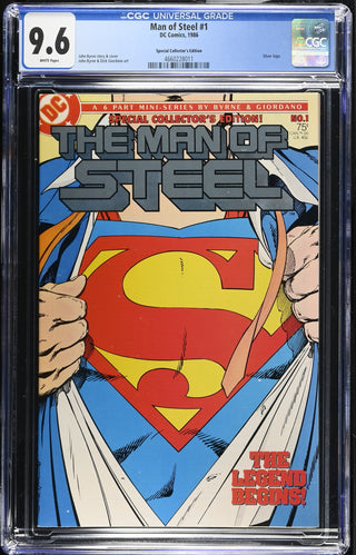Man of Steel #1 (1986) Graded CGC 9.6 Special Collector's Edition