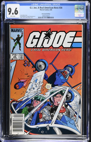 G.I. Joe, A Real American Hero #34 (4/85) Graded CGC 9.6 Newsstand Edition