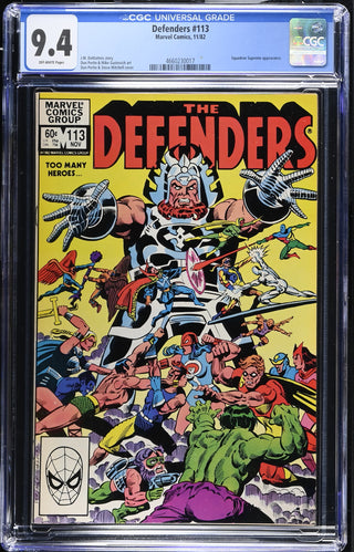 Defenders #113 (11/82) Graded CGC 9.4