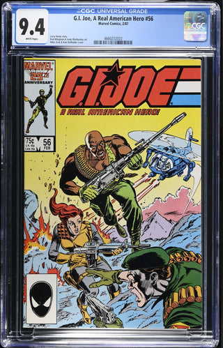 G.I. Joe, A Real American Hero #56 (2/87) Graded CGC 9.4