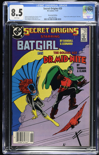 Secret Origins #20 (11/87) Graded CGC 8.5 Newsstand Edition