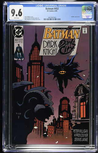 Batman #452 (8/90) Graded CGC 9.6
