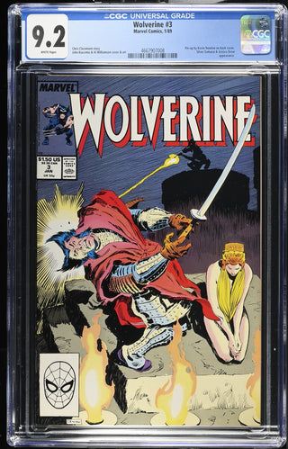 Wolverine #3 (1/89) Graded CGC 9.2