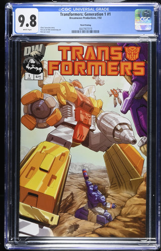 Transformers: Generation 1 #1 (7/02) Graded CGC 9.8 Third Printing