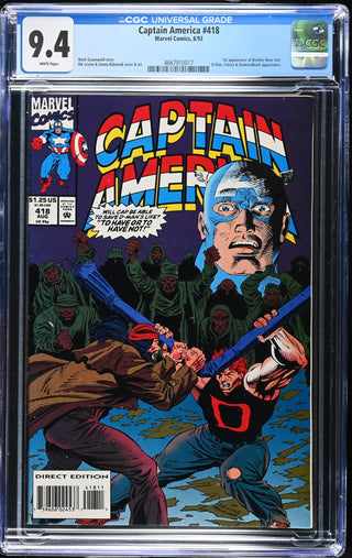 Captain America #418 (8/93) Graded CGC 9.4