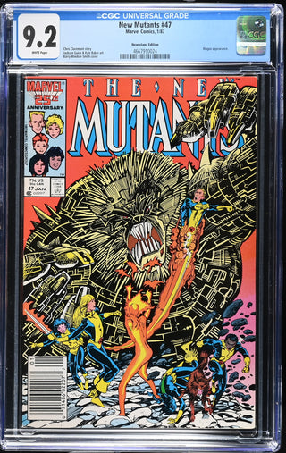 New Mutants #47 (1/87) Graded CGC 9.2 Newsstand Edition