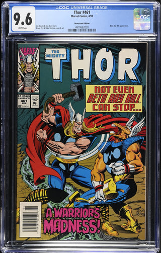 Thor #461 (4/93) Graded CGC 9.6 Newsstand Edition