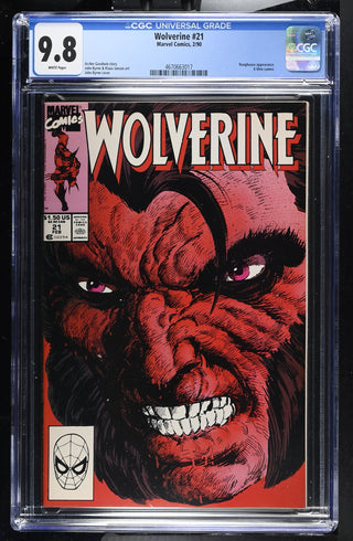 Wolverine #21 (2/90) Graded CGC 9.8