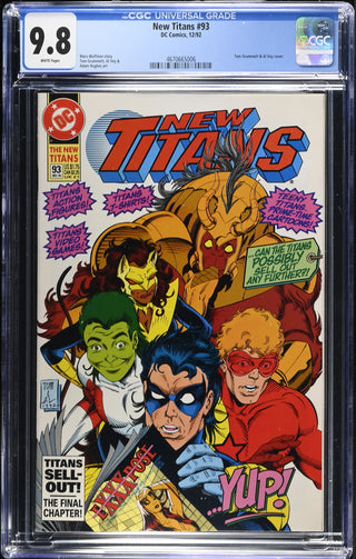 New Titans #93 (12/92) Graded CGC 9.8