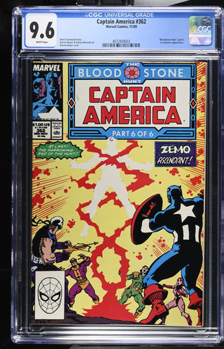 Captain America #362 (11/89) Graded CGC 9.6