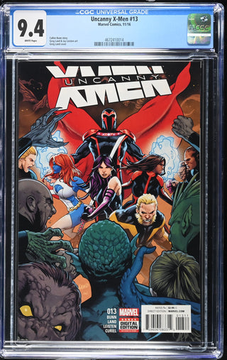 Uncanny X-Men #13 (11/16) Graded CGC 9.4