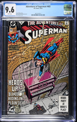 Adventures of Superman #483 (10/91) Graded CGC 9.6