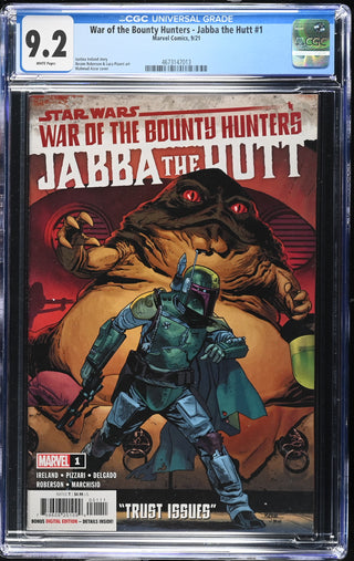War of the Bounty Hunters - Jabba the Hutt #1 (9/21) Graded CGC 9.2