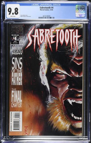 Sabretooth #4 (12/93) Graded CGC 9.8