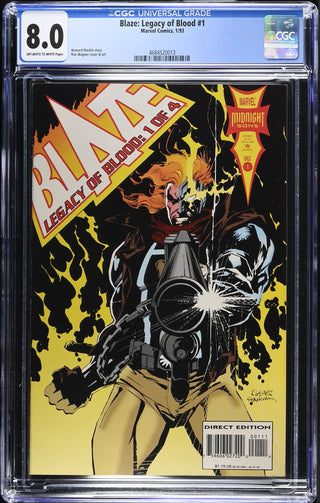Blaze: Legacy of Blood #1 (1/93) Graded CGC 8.0