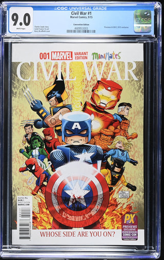 Civil War #1 (9/15) Graded CGC 9.0 Convention Edition