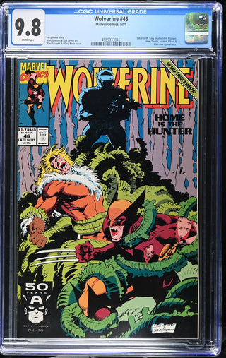 Wolverine #46 (9/91) Graded CGC 9.8